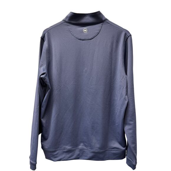 Peter Millar 1/4 Zip Mens Medium Blue Perth Performance Golf Top MOTOR SUPPLY - Picture 4 of 7